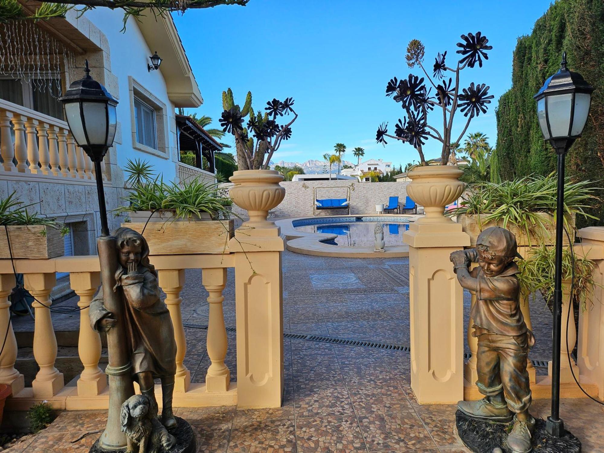 Villa Tres Palmeras En Alfaz Del Pi , Albir, Benidorm لالفاس دبل بي المظهر الخارجي الصورة